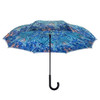 Galleria Stick Umbrella Van Gogh Irises, Reverse Close Galleria Stick Umbrella Van Gogh Irises, Reverse Close