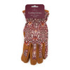 Robert Frederick Orange Grove Gardening Gloves, William Morris Snakeshead Design, Burgundy