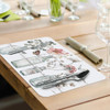CounterArt Reversible Plastic Placemats, Country Weekend, Set of 4
