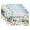 CounterArt Reversible Plastic Placemats, Coastal Sanctuary, Set of 4