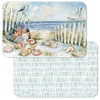 CounterArt Reversible Plastic Placemats, Coastal Sanctuary, Set of 4
