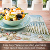 CounterArt Reversible Plastic Placemats, Coastal Sanctuary, Set of 4