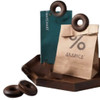 Wooden Donut Bag Clip, Set of 4-Dark Walnut