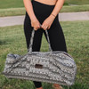 Kindfolk Patterned XL Yoga Duffel Bag with Pocket and Zipper, Parade