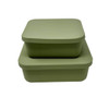Kitchen Innovations Rectangular Silicone Container Set, Green, Set of 2  Kitchen Innovations Rectangular Silicone Container Set, Green, Set of 2