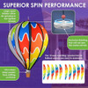 Premier Kites 22-in Hot Air Balloon Garden Spinner, Rainbow
