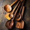 7 Pcs Natural Teak Wooden Cooking Utensil Set