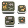 A Little Lovely Company Lunch & Snack Box Set, Savanna A Little Lovely Company Lunch & Snack Box Set, Savanna