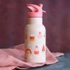 A Little Lovely Company Kids Stainless Steel Water Bottle, Ice-Cream