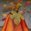 Zaer 29" Tall Large Metal Jack-O-Lantern with Candleholder "Laird Pump"