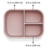 Ali+Oli Silicone Bento Box, Mermaid Pink