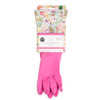 Core Home Cuffed Latex Cleaning & Dishwashing Gloves Garden, Pink