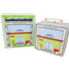 Jack Rabbit Creations- Airport Suitcase Playset- Portable Wooden Toy Set