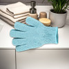 Spa Sister Exfoliating Bathing Gloves, Purple