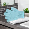 Spa Sister Exfoliating Bathing Gloves, Purple