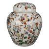AA Importing 10" Jar with Lid, Floral Design