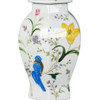 AA Importing Birds and Flowers Hexagonal Porcelain Ginger Jar with Lid