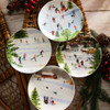 Caskata X Felix Doolitle Winter Wonderland Salad Plates, Set of 4