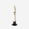 Flameless Ghostly Ghost Battery Led Timer Taper Candle