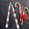 Santa Christmas Taper Candles, Set of 2, Vintage Inspired