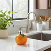 Home Essentials Orange Lotion or Soap Dispenser