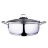 Serenk Modernist Stainless Steel Saute Pot 9.45 inches/24 cm