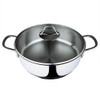 Serenk Modernist Stainless Steel Saute Pot 9.45 inches/24 cm