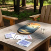 Cast & Carve Mountain Wilderness Mini Travel Cribbage Board and Pegs