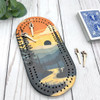 Cast & Carve Mountain Wilderness Mini Travel Cribbage Board and Pegs