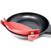 Norpro Silicone Clip-On Strainer 2185, Red