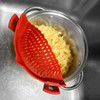Norpro Silicone Clip-On Strainer 2185, Red