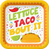 Home & Hoopla Taco Party Square Paper Dinner Plates
