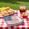 Boston International 10" Square Paper Plates One Flag One Nation