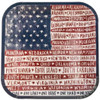Boston International 10" Square Paper Plates One Flag One Nation
