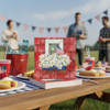 Boston International IHR Cocktail Napkins, Patriotic Planter- 20 Count