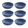 TarHong Planta Artisan Matte Low Bowl, Set of 6, Blue
