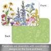 CounterArt Reversible Plastic Placemats, Wildflower Guide, Set of 4
