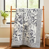 Natural Habitat Hand Block Printed Reversible Queen Quilt, Milkweed