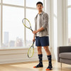 ELL & Atty Premium Men's Mid-Calf Socks - Tennis Racket, Navy