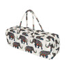 Cozy Home Yoga Bag with Storage Pocket- Ornate Indian Elephant, 27 x 8,  Beige