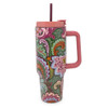 Vera Bradley Stainless Steel 40 oz. Tumbler, Leaf Me Not Paisley