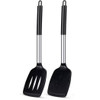 2-Pack Silicone Turner Spatulas – High Heat-Resistant Nonstick