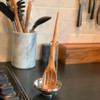 Ironwood Gourmet Acacia Wood Wooden Slotted Cooking Spoon, 12"