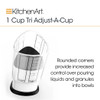 Kitchenart 1 Cup Tri Adjust A-Cup, Adjustable Measuring Cup