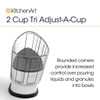 Kitchenart 2 Cup Tri Adjust A-Cup, Adjustable Measuring Cup