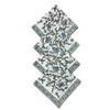 Sevya Silver Floral Napkins, Set of 4