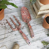 Robert Frederick Orange Grove Gardening Tool Set, Fork & Trowel, William Morris Design, Snakeshead, Burgundy