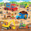 Mudpuppy's Construction Site 25-Piece Floor Puzzle with Shaped Pieces