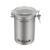 Fox Run Stainless Steel Sugar Container, 62 oz Canister with Transparent Lid