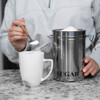 Fox Run Stainless Steel Sugar Container, 62 oz Canister with Transparent Lid
